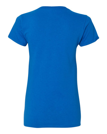 Gildan Women's Heavy Cotton™ V-Neck T-Shirt 5V00L #color_Royal