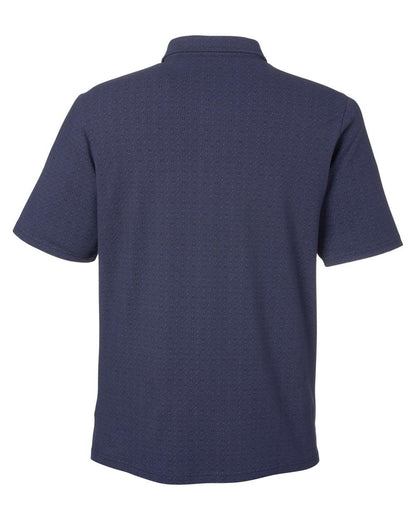 Devon & Jones Men's Crownlux Performance® Geo Polo DG101 #color_Navy/ French Blue