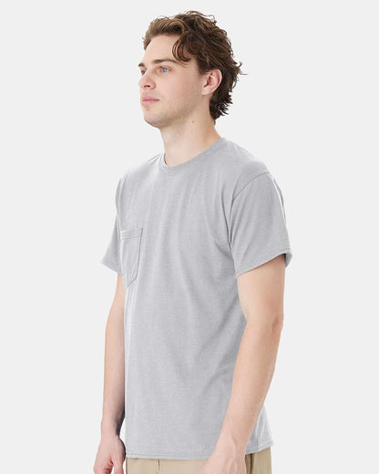 Hanes Unisex Workwear Pocket T-Shirt W110 #colormdl_Light Steel