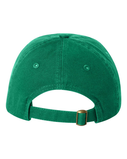 Valucap Youth Small Fit Bio-Washed Dad Hat VC300Y #color_Kelly