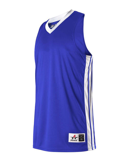 Alleson Athletic Women's Single Ply Basketball Jersey 538JW #color_Royal/ White