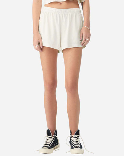 BELLA + CANVAS Women's Garment-Dyed Shorts 6824GD #colormdl_Vintage White