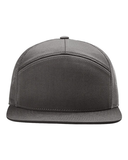 Richardson Seven-Panel Trucker Cap 168 #color_Charcoal