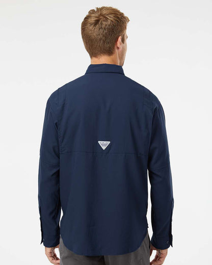 Columbia PFG Tamiami™ II Long Sleeve Shirt 212467 #colormdl_Collegiate Navy