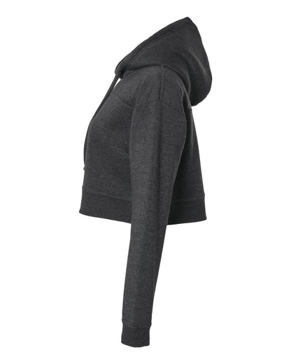 Boxercraft Women's Cropped Fleece Hooded Sweatshirt BW5404 #color_Charcoal Heather