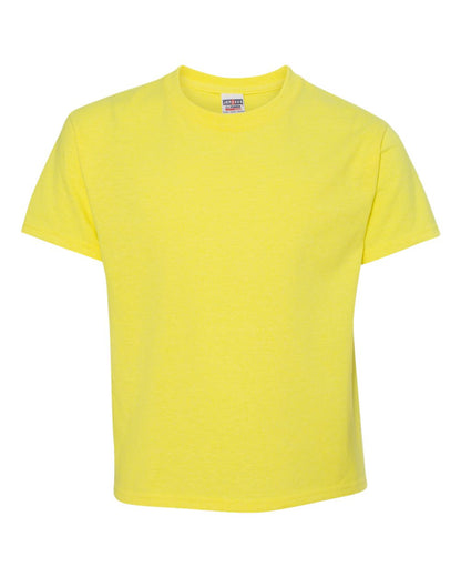 JERZEES Youth Dri-Power® 50/50 T-Shirt 29BR #color_Neon Yellow