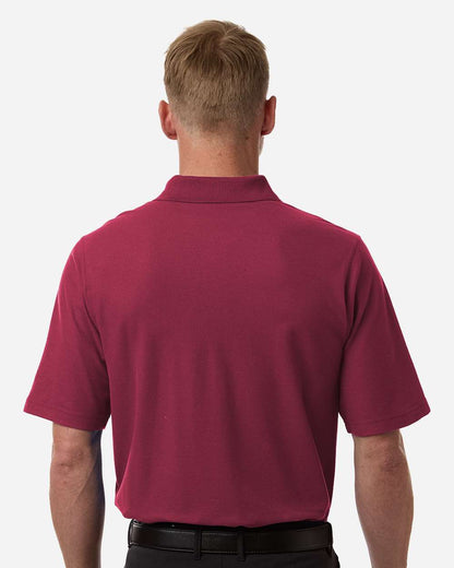 Harriton Men's Maverick CVC Pique Polo M105 #colormdl_Wine