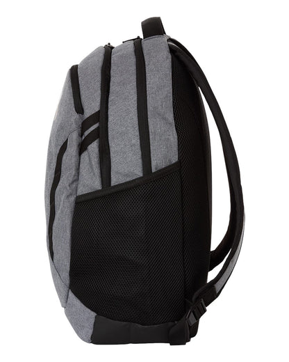Under Armour Hustle Backpack 6.0 1384672 #color_Castlerock Heather/ Black