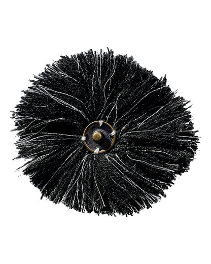 J. America Swapable Beanie Pom Pom 5010JA #color_Black/ Silver