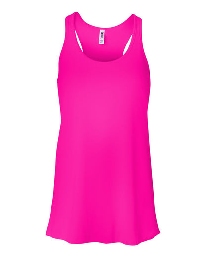 BELLA + CANVAS Women's Flowy Racerback Tank 8800 #color_Neon Pink