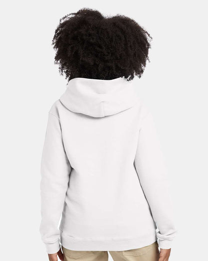 Hanes Youth EcoSmart® Hooded Sweatshirt P473 #colormdl_White