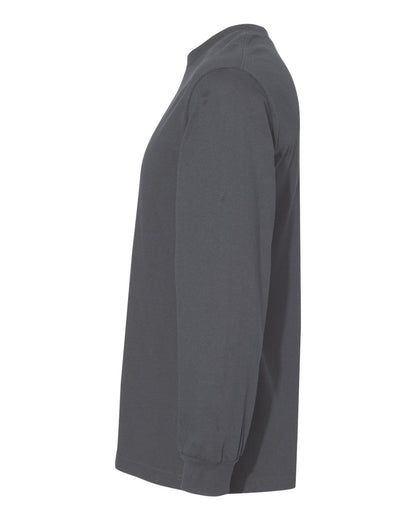 American Apparel Unisex Heavyweight Cotton Long Sleeve Tee 1304 #color_Charcoal