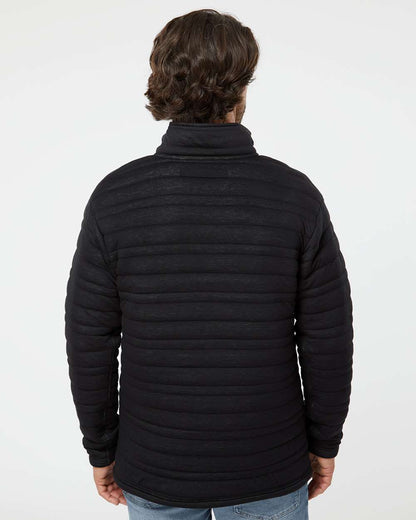 J. America Men's Horizon Half-Snap Pullover 8895 #colormdl_Black