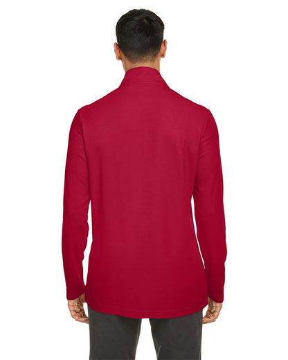 CORE365 Men's Fusion ChromaSoft™ Pique Quarter-Zip Pullover CE405 #colormdl_Classic Red