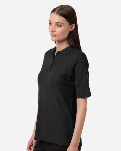 Harriton Women's Maverick CVC Pique Polo M105W #colormdl_Black