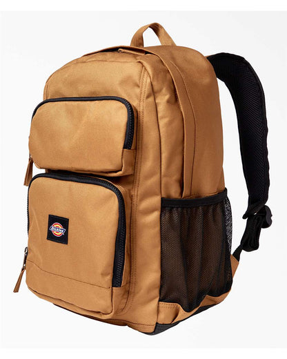 Dickies 23L Double Zip Pocket Backpack DZ22C #color_Brown Duck