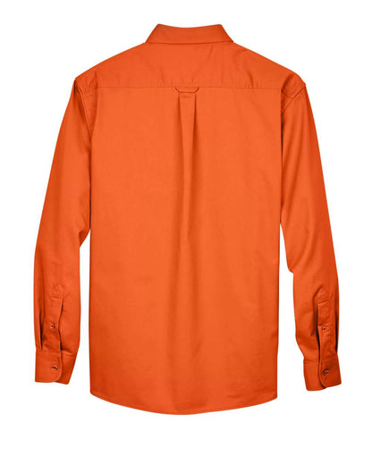 Harriton Men's Easy Blend™ Twill Shirt M500 #color_Team Orange