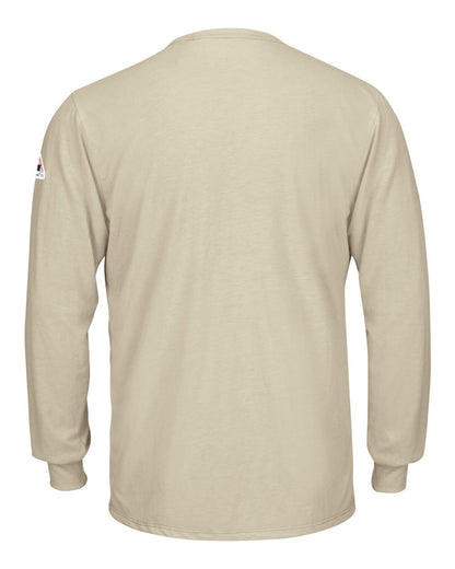 Bulwark Long Sleeve Lightweight T-Shirt - Tall Sizes SMT8T #color_Khaki