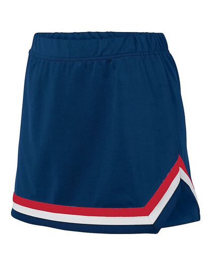 Augusta Sportswear Women's Pike Skirt 9145 #color_Navy/ Red/ White