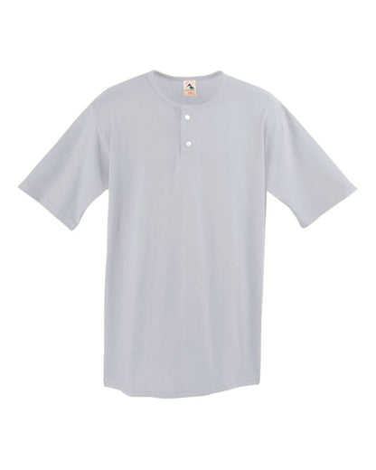 Augusta Sportswear Two-Button Baseball Jersey 580 #color_Ash