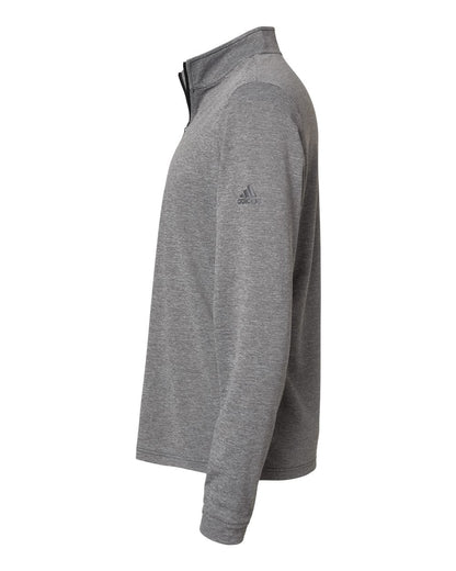 Adidas Men's Ultimate365 Lightweight Quarter-Zip Pullover A401 #color_Black Heather