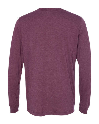 BELLA + CANVAS Triblend Long Sleeve Tee 3513 #color_Maroon Triblend