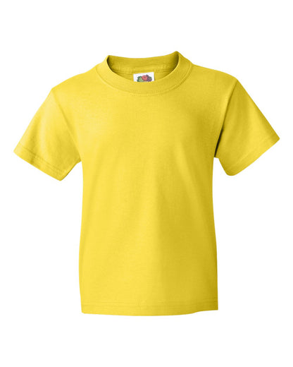 Fruit of the Loom HD Cotton Youth Short Sleeve T-Shirt 3930BR #color_Yellow