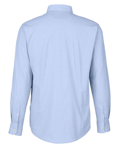 Devon & Jones Men's CrownLux Performance® Microstripe Dress Shirt DG537 #color_French Blue/ White