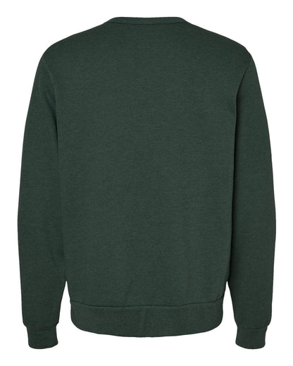 BELLA + CANVAS Sponge Fleece Classic Crewneck Sweatshirt 3911 #color_Heather Forest