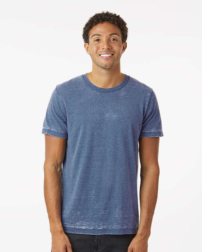 Colortone Acid Wash Burnout T-Shirt 1350 #colormdl_Denim