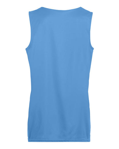 Augusta Sportswear Women's Reversible Wicking Tank Top 147 #color_Columbia Blue/ White