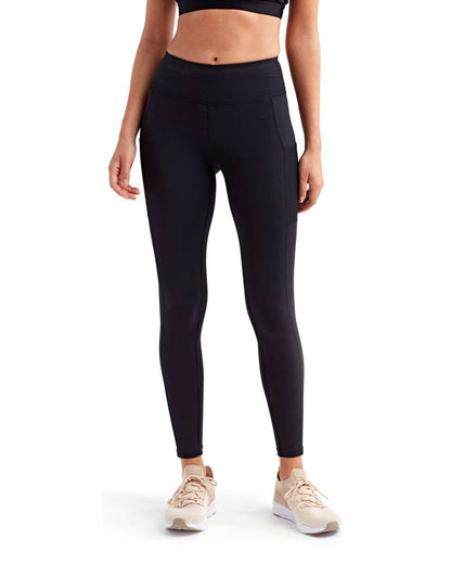 TriDri Women's Mesh Pocket Danica Leggings TD304 #colormdl_Black