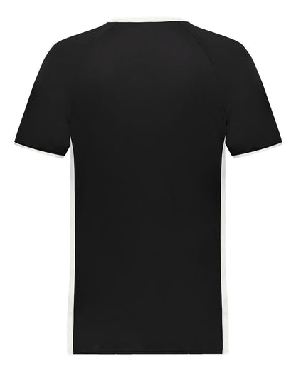 Augusta Sportswear Cutter V-Neck Jersey 6907 #color_Black/ White