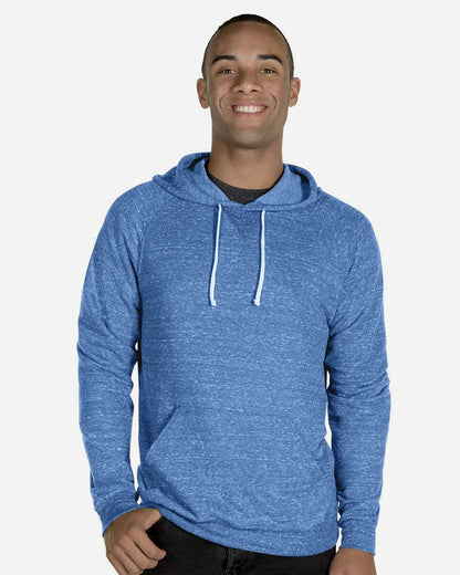 JERZEES Unisex Snow Heather French Terry Raglan Hooded Sweatshirt 90MR #colormdl_Royal