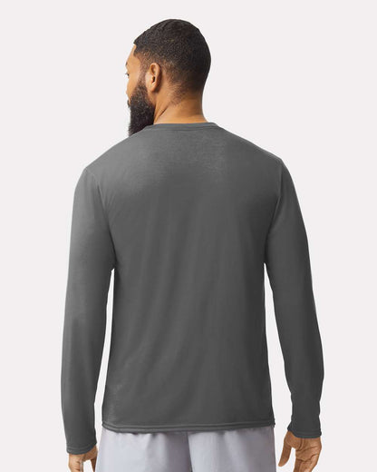 Gildan Unisex Performance® Long Sleeve T-Shirt 42400 #colormdl_Charcoal