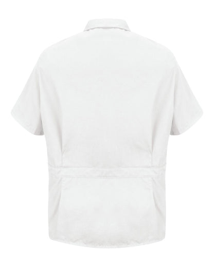 Red Kap Unisex Zip-Front Smock KP44 #color_White
