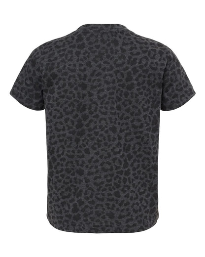 Rabbit Skins Toddler Fine Jersey Tee 3321 #color_Black Leopard