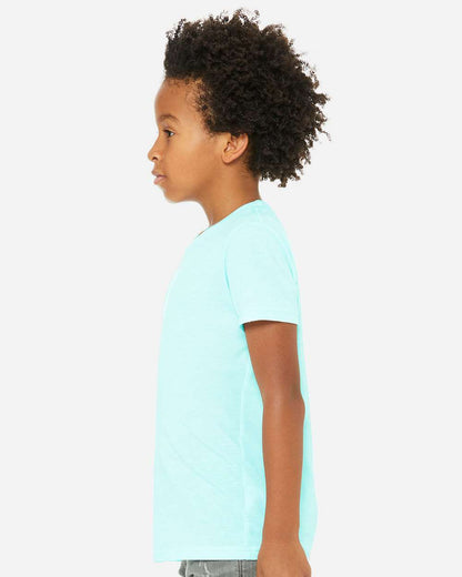 BELLA + CANVAS Youth Triblend Tee 3413Y #colormdl_Ice Blue Triblend