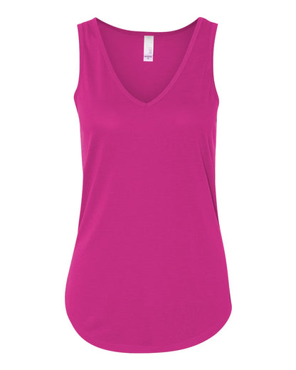 BELLA + CANVAS Women's Flowy V-Neck Tank 8805 #color_Berry