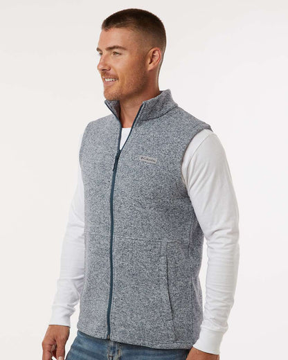 Columbia Men's Alto Pass™ Fleece Vest 209575 #colormdl_Dark Mountain Heather