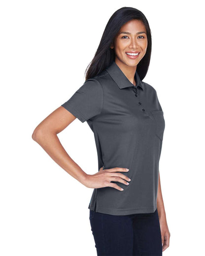 CORE365 Women's Origin Performance Piqué Polo with Pocket 78181P #colormdl_Carbon