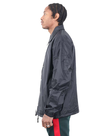 Shaka Wear Unisex Coaches Jacket SHCJ #colormdl_Black