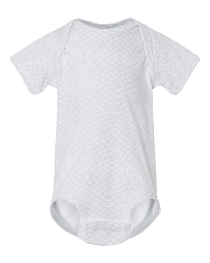 Rabbit Skins Infant Fine Jersey Bodysuit 4424 #color_White Reptile