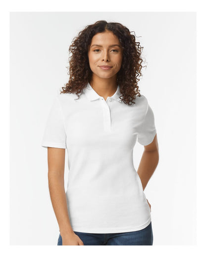 Gildan Softstyle® Women's Pique Polo 64800L #colormdl_White