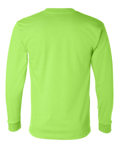 Bayside Union-Made Long Sleeve T-Shirt 2955 #color_Lime Green