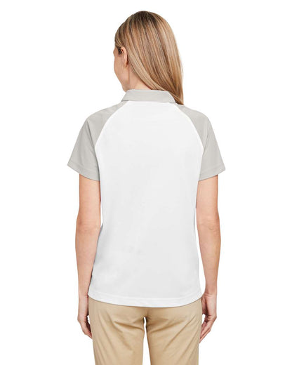 Team 365 Women's Command Snag-Protection Colorblock Polo TT21CW #colormdl_White/ Sport Silver