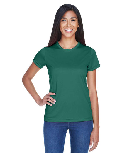 UltraClub Women's Cool & Dry Sport Performance Interlock T-shirt 8420L #colormdl_Forest Green