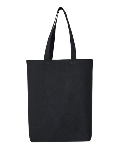OAD Midweight Recycled Gusseted Tote OAD106R #color_Recycled Black