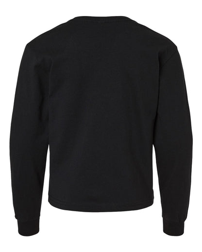 BELLA + CANVAS Youth 6oz. Heavyweight Long Sleeve Tee 3511Y #color_Black