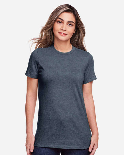 Gildan Women's Softstyle® CVC T-Shirt 64001LCVC #colormdl_Steel Blue